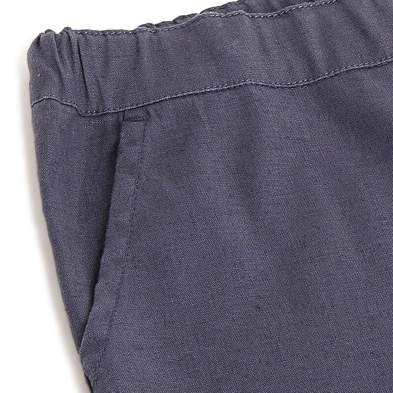 Boys Dark Light Blue Solid Trouser image number 3